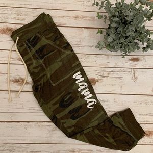 Mama Camo Cropped Joggers